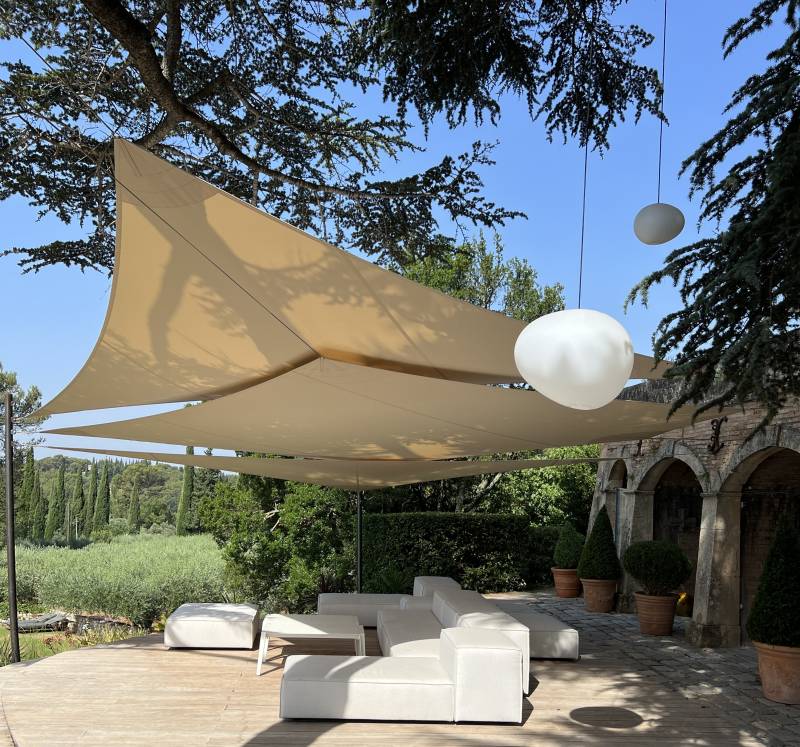 Voiles d'ombrage pour terrasse sur Aix en Provence